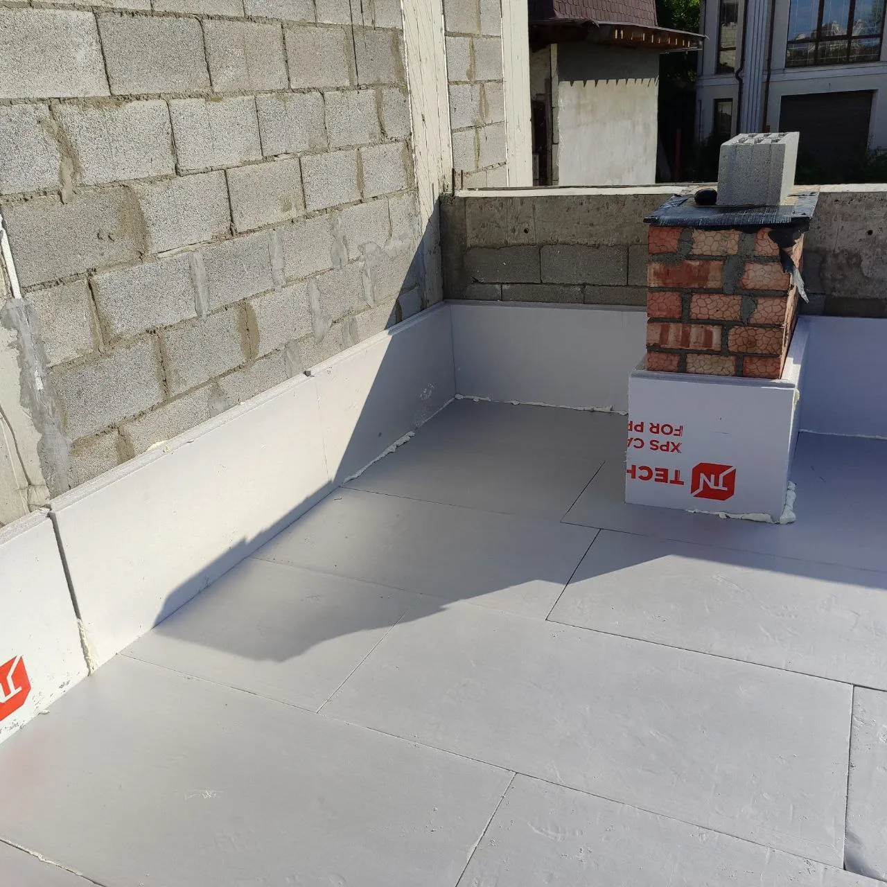 Casă privată / Extensie · Termoizolație racorduri și parapete XPS · or. Sângera · ~60 m² · 2026